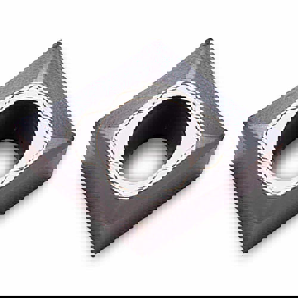 Turning Inserts; Relief Angle: 7 ; Corner Radius (Decimal Inch): 0.0160 ; Included Angle: 80.0 ; Manufacturer Grade: K10 ; Coating/Finish: Uncoated ; Wiper Edge: No